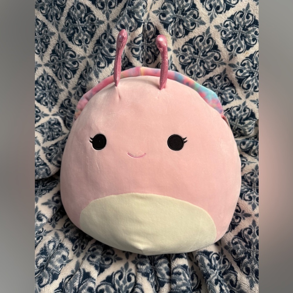 Squishmallow SILVINA Pink Tye dye Snail Large 20 inch size Stuffed Animal NEW